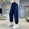 thumbnail image 1 of Workout Pants for Boys Lightweight Tapered Leg Trousers Size 4-15 Teens Kids Casual Solid Elastic Waist Athletic Gym Pant Summer, 1 of 8