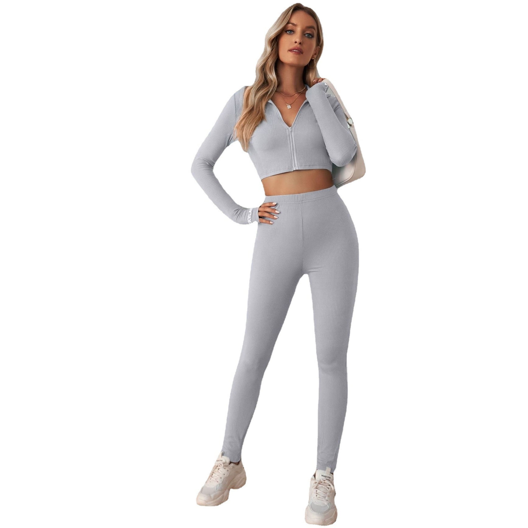 seamless long sleeve crop top workout