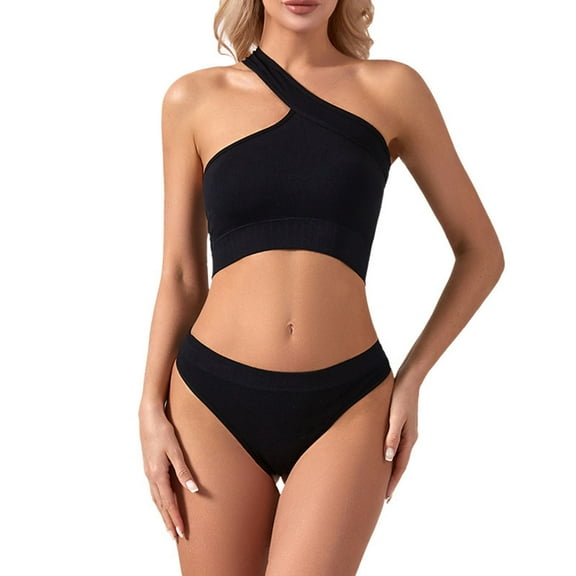 Workout Sets for Women 2 Piece Seamless Sexy One Shoulder Sport Bra High Waist Shorts GMY Yoga Two Piece Outfits
