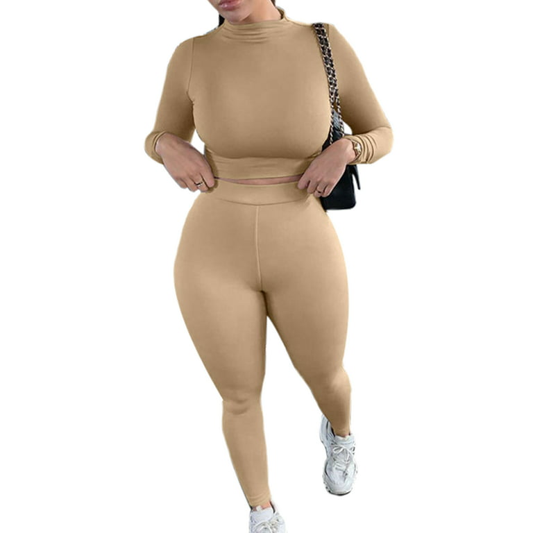 Workout Sets for Women 2 Piece Seamless Yoga Outfit Tracksuit High