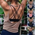 thumbnail image 1 of Workout Shirt Women Sleeveless Athletic Tank Tops Crewneck Undershirt Yoga Workout Casual Athletic Lightweight Gym Clothes (Black,L), 1 of 6