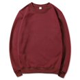thumbnail image 1 of Workout Shirts For Men Qiggri Men's Pullover Solid Color Round Neck Shirt Long Sleeves Hoodie, 1 of 3