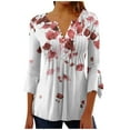 thumbnail image 1 of Workout Shirts Women Set Animal Print Blouses for Women Button Down Shirts for Women White Clearance Deals, 1 of 5