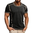 thumbnail image 1 of Workout Shirts for Men Athletic Running Gym Quick Dry Short Sleeve Performance Moisture Wicking T Shirt Black, 1 of 7