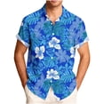 thumbnail image 1 of Workout Shirts for Men,Hawaiian Shirts for Men Casual Summer Beach Shirt Button Down Floral Tropical Vacation Short Sleeve Shirts, 1 of 6