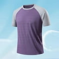 thumbnail image 1 of Workout Shirts for Men, Men's Training Shirts with Raglan Sleeve, Compression Fit Dry Fit Moisture Wicking Performance Shirts, 1 of 9