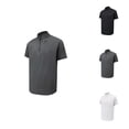 thumbnail image 1 of Workout Shirts for Men Summer Lightweight Breathable Short Sleeve Neck Quarter Zip Athletic Gym Shirts Mens Tees, 1 of 8