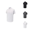 thumbnail image 1 of Workout Shirts for Men Summer Lightweight Breathable Short Sleeve Neck Quarter Zip Athletic Gym Shirts Mens Tees, 1 of 6