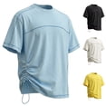 thumbnail image 1 of Workout Shirts for Men UPF 50+ Quick Dry Athletic Gym Tee Shirts Mens Short Sleeve Running Cooling Swimming T-Shirt Size M-3XL Yellow, 1 of 9