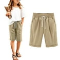thumbnail image 1 of Workout Shorts for Girls 8-10 Girls Quick-Dry Sports Shorts Elastic Waistband Drawstring Built-in Liner Lightweight Athletic Running Soft Summer Clothes Size 18M-5T, 1 of 8