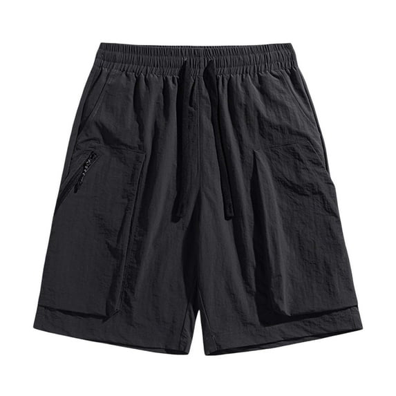 Workout Shorts Men – Elastic Waist Gym Shorts Men's Casual Shorts Elastic Waist Comfortable Summer Outdoor Drawstring Pockets Loose Fit Breathable Active Shorts For Gym Running Walking