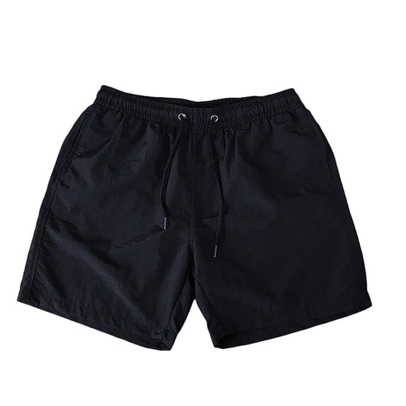 Workout Shorts Without Liner - 5" Drawstring, Quick-Dry, for Running, Sports, Gym, with Pockets, Running and Training Shorts (Black, M)