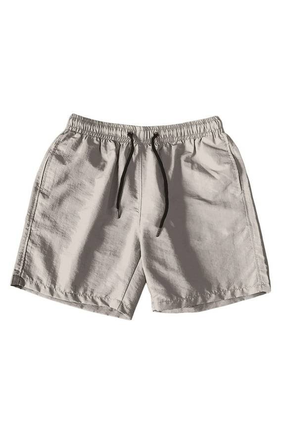 Workout Shorts Without Liner - 5" Drawstring, Quick-Dry, for Running, Sports, Gym, with Pockets, Running and Training Shorts (Grey, 3XL)