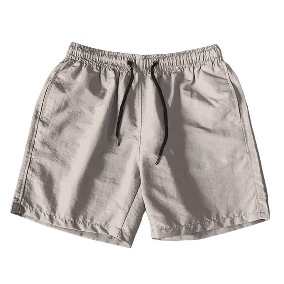 Workout Shorts Without Liner - 5" Drawstring, Quick-Dry, for Running, Sports, Gym, with Pockets, Running and Training Shorts (Grey, 4XL)