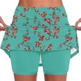 thumbnail image 1 of Workout Shorts Women Floral Lightweight High Waisted Biker Shorts with Pockets 2-In-1 Running Shorts for Women, 1 of 4