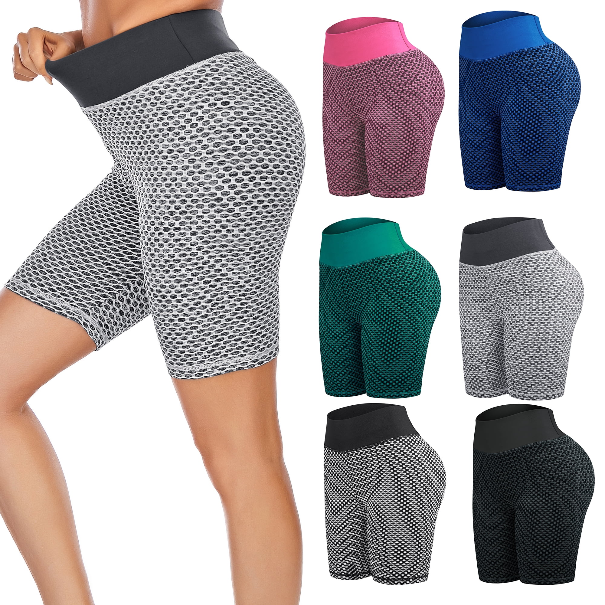 Chiccall Biker Shorts For Women, High Waisted, Tummy Control, Soft Yoga Shorts Plus Size Gym Shorts Women Athletic Workout Shorts