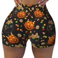 thumbnail image 1 of Workout Shorts Women, Spooky Sweets Biker Shorts for Women Running Gym Spandex Shorts Tummy Control, 1 of 8