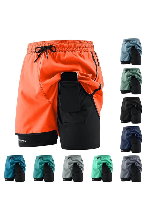 Workout Shorts Women Two Layer Athletic Shorts for Flowy Fit Secure Inner Short Lightweight Running and Workout Partner