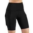 thumbnail image 1 of Workout Shorts for Women Out High Waist Pocket Running Yoga Pants, 1 of 7