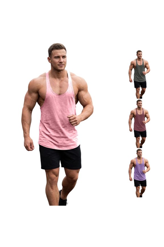 Workout Soft Gym Bodybuilding Stringer Tank Mens Compression T Shirt Workout Shirts for Men Loose Fit Big T Shirts for Men Spaghetti Strap Tops for Men