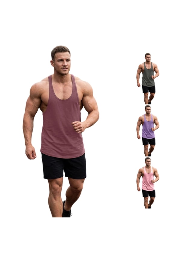 Workout Soft Gym Bodybuilding Stringer Tank Mens Compression T Shirt Workout Shirts for Men Loose Fit Big T Shirts for Men Spaghetti Strap Tops for Men