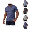 thumbnail image 1 of Workout T Shirts for Men 2026 Summer Casual Lightweight Breathable Slim Fit Short Sleeve Crewneck Athletic Running Gym Shirt, 1 of 9