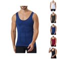 thumbnail image 1 of Workout Tank Tops Men Body Shaper Seamless Tummy Control Compression Sleeveless Shirt Athletic Running Gym Tanks, 1 of 5