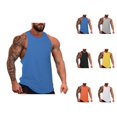 thumbnail image 1 of Workout Tank Tops Men Lightweight Breathable Casual Relaxed Fit Crewneck Muscle Sleeveless Shirt Athletic Running Gym Tanks, 1 of 6