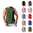 thumbnail image 1 of Workout Tank Tops Men Lightweight Breathable Crewneck Muscle Sleeveless Shirt Gym Bodybuilding Tanks, 1 of 4