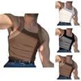thumbnail image 1 of Workout Tank Tops Men Lightweight Breathable Ribbed Knit Square Neck Muscle Sleeveless Shirt Athletic Running Gym Tanks, 1 of 5