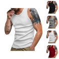 thumbnail image 1 of Workout Tank Tops Men Lightweight Breathable Slim Fit Ribbed Knit Y Back Muscle Sleeveless Shirt Athletic Gym Tanks, 1 of 7