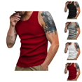 thumbnail image 1 of Workout Tank Tops Men Lightweight Breathable Slim Fit Ribbed Knit Y Back Muscle Sleeveless Shirt Athletic Gym Tanks, 1 of 9