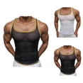 thumbnail image 1 of Workout Tank Tops Men Lightweight Breathable Square Neck Semi Sheer Slim Fit Muscle Sleeveless Shirt Athletic Gym Tanks, 1 of 6