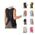 thumbnail image 1 of Workout Tank Tops Woman Lightweight Breathable Crewneck Tie Back Loose Sleeveless Shirt Athletic Yoga Gym Tanks, 1 of 6