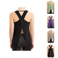 thumbnail image 1 of Workout Tank Tops Woman Lightweight Breathable Loose Fit Scoop Neck Open Back Sleeveless Shirt Athletic Yoga Gym Tanks, 1 of 5
