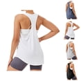 thumbnail image 1 of Workout Tank Tops Woman Lightweight Breathable Loose Fit Scoop Neck Racerback Sleeveless Shirt Athletic Yoga Gym Tanks, 1 of 9