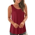 thumbnail image 1 of Workout Tank Tops Woman Quality Solid Color Summer Tank Tops Spaghetti Strap Slim Fitted Round Neck Sleeveless Layering Shirts Camisole Vest Ruched Tee Shirts Basic Outfits Clothes, 1 of 7