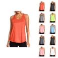 thumbnail image 1 of Workout Tank Tops Woman Scoop Neck Racerback Mesh Patchwork Sleeveless Shirt Athletic Running Yoga Gym Tanks, 1 of 6