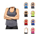 thumbnail image 1 of Workout Tank Tops Woman Scoop Neck Racerback Quick Drying Sleeveless Shirt Athletic Yoga Gym Tanks Summer Outfits, 1 of 3