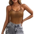 thumbnail image 1 of Workout Tank Tops Woman Soft Solid Color Summer Tank Tops for Women Spaghetti Strap Baggy Crew Neck Sleeveless Shirts Cami Camisole Ruched Tee Shirts Basic Outfits Clothes, 1 of 8