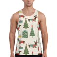Workout Tank Tops for Men Dachshund Dog Puppy No.1020 Sleeveless