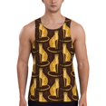 Workout Tank Tops for Men Funny Leopard Sleeveless Quick Dry Muscle