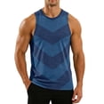 thumbnail image 1 of Workout Tank Tops for Men Moisture Wicking Quick Dry Sleeveless Sjirts Breathable Cut Off Muscle Gym Workout Running Mesh Shirt for Summer, 1 of 5