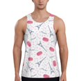 thumbnail image 1 of Workout Tank Tops for Men - Polka Dots Eiffel Tower Quick Dry Sleeveless Muscle Shirts for Men with Running, 1 of 5