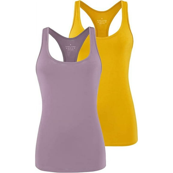 Workout Tank Tops for Women Athletic Yoga Tops Racerback Tanks Gym Exercise Shirts Activewear, Large