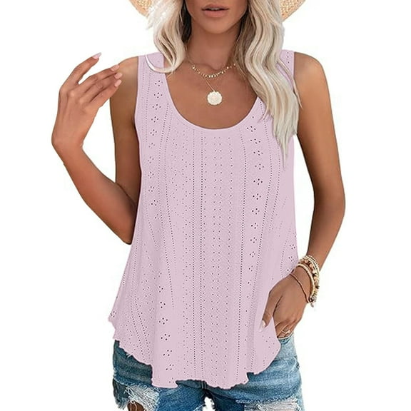 Workout Tank Tops for Women Solid Fashionable Casual Round Neck Sleeveless Camisole Tanks Camis Shirts Tops