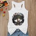 thumbnail image 1 of Workout Tanks for Women Women's Loose Printed I Shaped Muscle Tank Top Womens Camisole White XL, 1 of 3