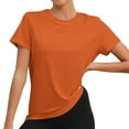 thumbnail image 1 of Workout Tops For Women Breathable Loose Fit Yoga Shirts Short Sleeve Running Gym Athletic Tee Top Comfortable Activewear Casual Wear, 1 of 4