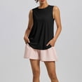 thumbnail image 1 of Workout Tops for Women Back Mesh Crewneck Sleeveless Shirts Summer Loose Gym Yoga Breathable Tops,Sizes S-2XL, 1 of 9