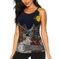 thumbnail image 1 of Workout Tops for Women, Christmas Landscape Winter Mood Quick Dry Sleeveless Workout Tops for Women, Gym Tank Tops Shirt Athletic Running Yoga Tanks, 1 of 7
